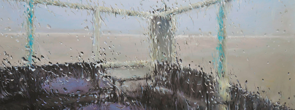 Werk von Franz Baumgartner, Am Strand, 2017